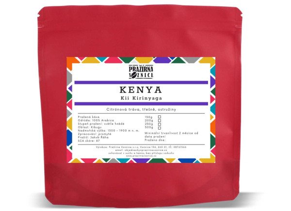Kenya Kii Kirinyaga světlé pražení (9)